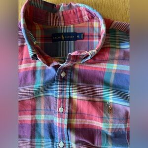 Ralph Lauren Colorful Plaid Button-Up